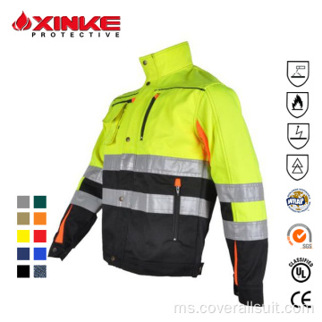 Jualan panas jaket pengimpal flame retardant untuk pakaian kerja